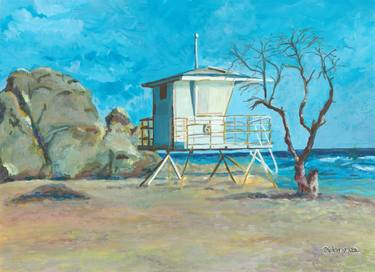 Original Fine Art Beach Paintings by Adonna Ebrahimi