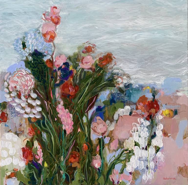 Original Abstract Floral Paintings by Adonna Ebrahimi