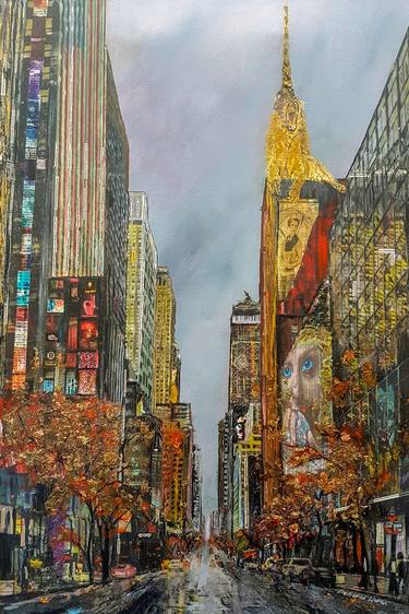 Print of Abstract Expressionism Cities Collage by Deborah Watson FRSA