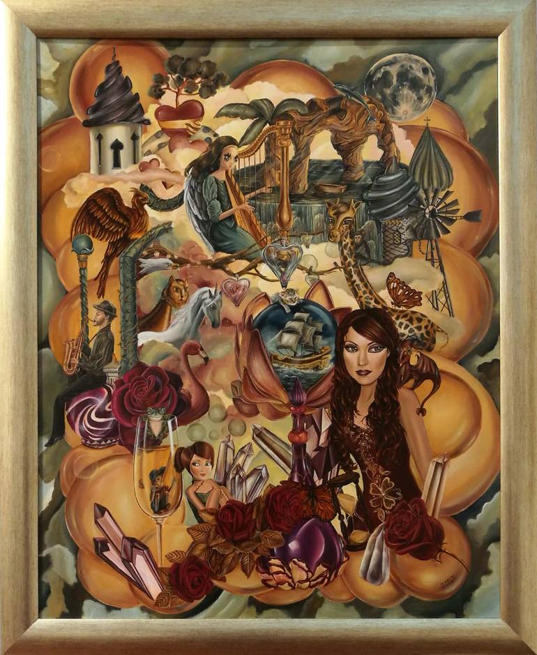 Original Illustration Comics Painting by Margarita Marti
