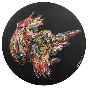 Original Abstract Expressionism Animal Paintings by Nicole Leidenfrost