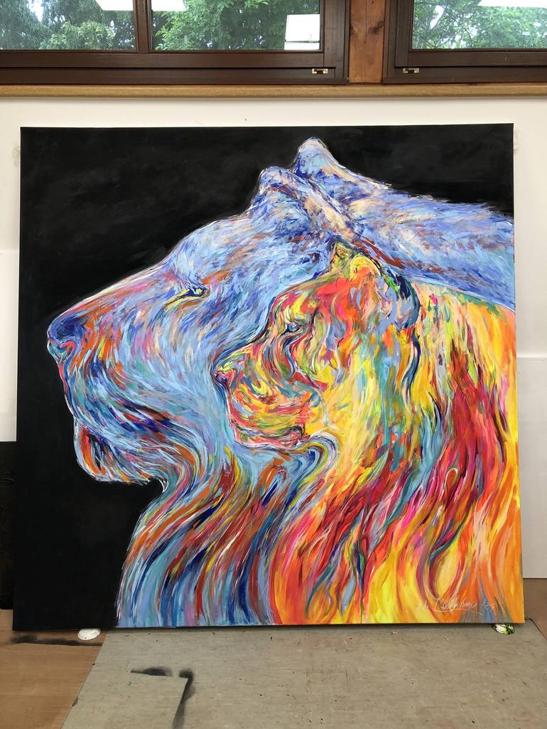 Original Animal Painting by Nicole Leidenfrost