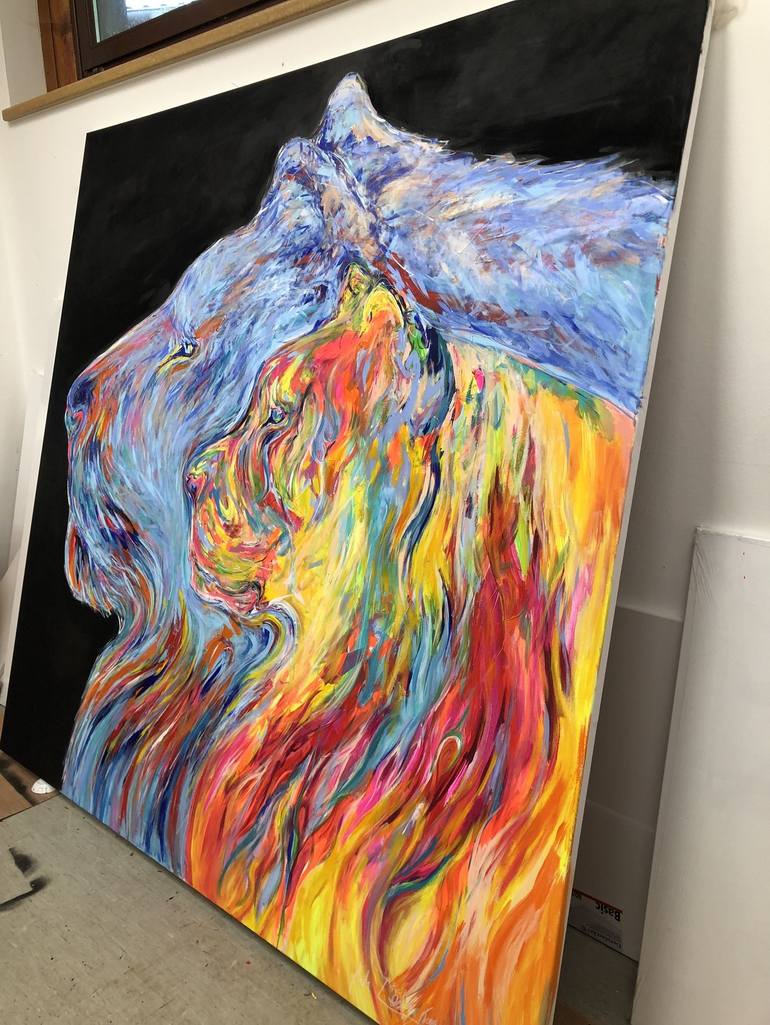 Original Animal Painting by Nicole Leidenfrost