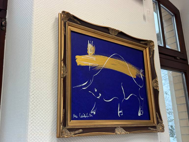 Original Abstract Expressionism Animal Painting by Nicole Leidenfrost