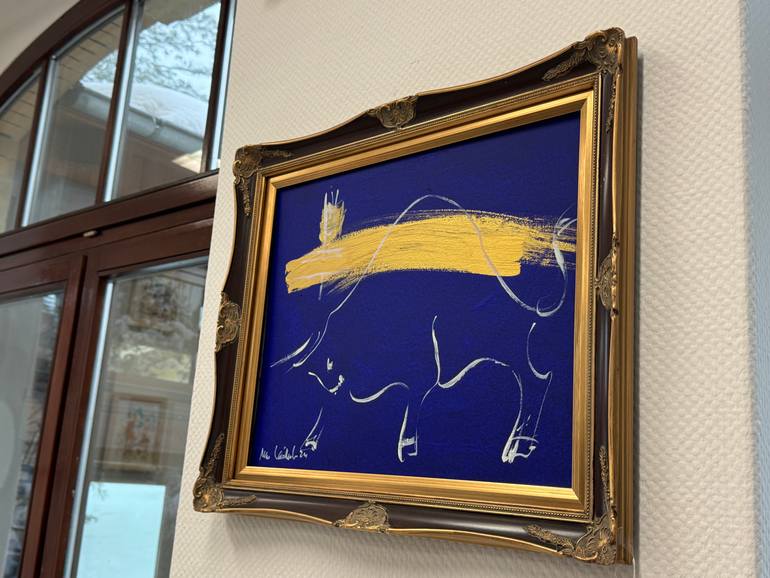 Original Abstract Expressionism Animal Painting by Nicole Leidenfrost