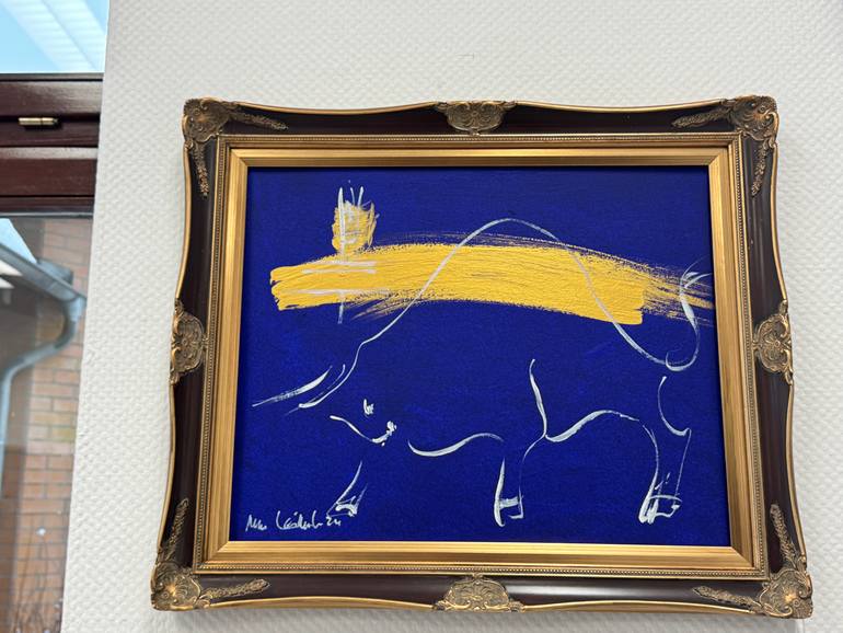 Original Abstract Expressionism Animal Painting by Nicole Leidenfrost