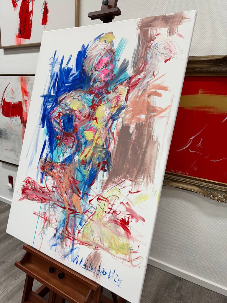 Original Abstract Expressionism Women Painting by Nicole Leidenfrost
