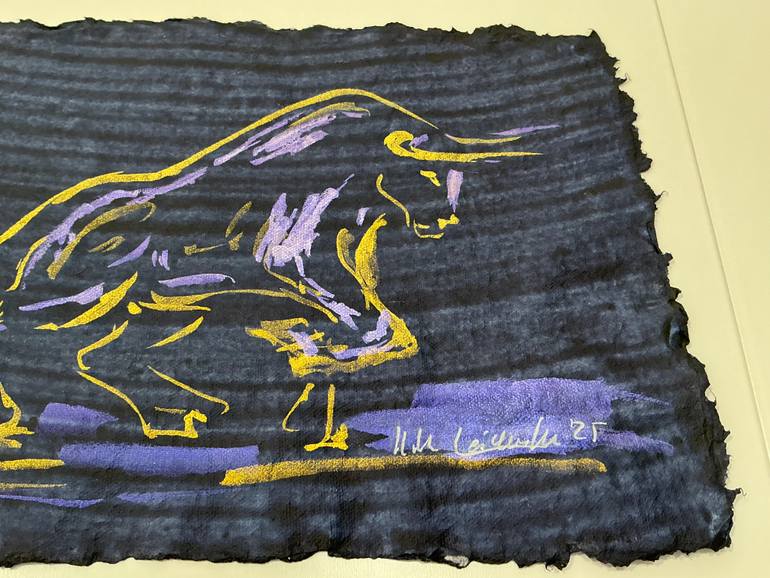 Original Abstract Expressionism Animal Painting by Nicole Leidenfrost