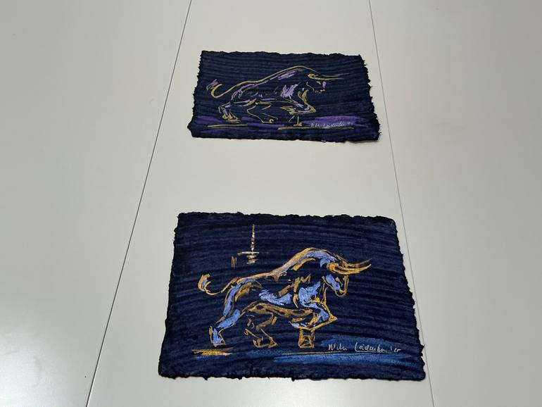 Original Abstract Expressionism Animal Painting by Nicole Leidenfrost