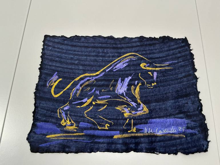 Original Abstract Expressionism Animal Painting by Nicole Leidenfrost