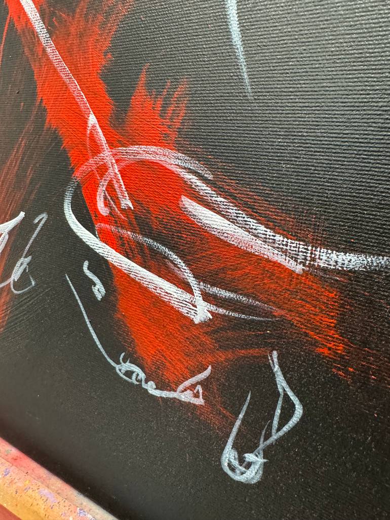 Original Abstract Expressionism Animal Painting by Nicole Leidenfrost