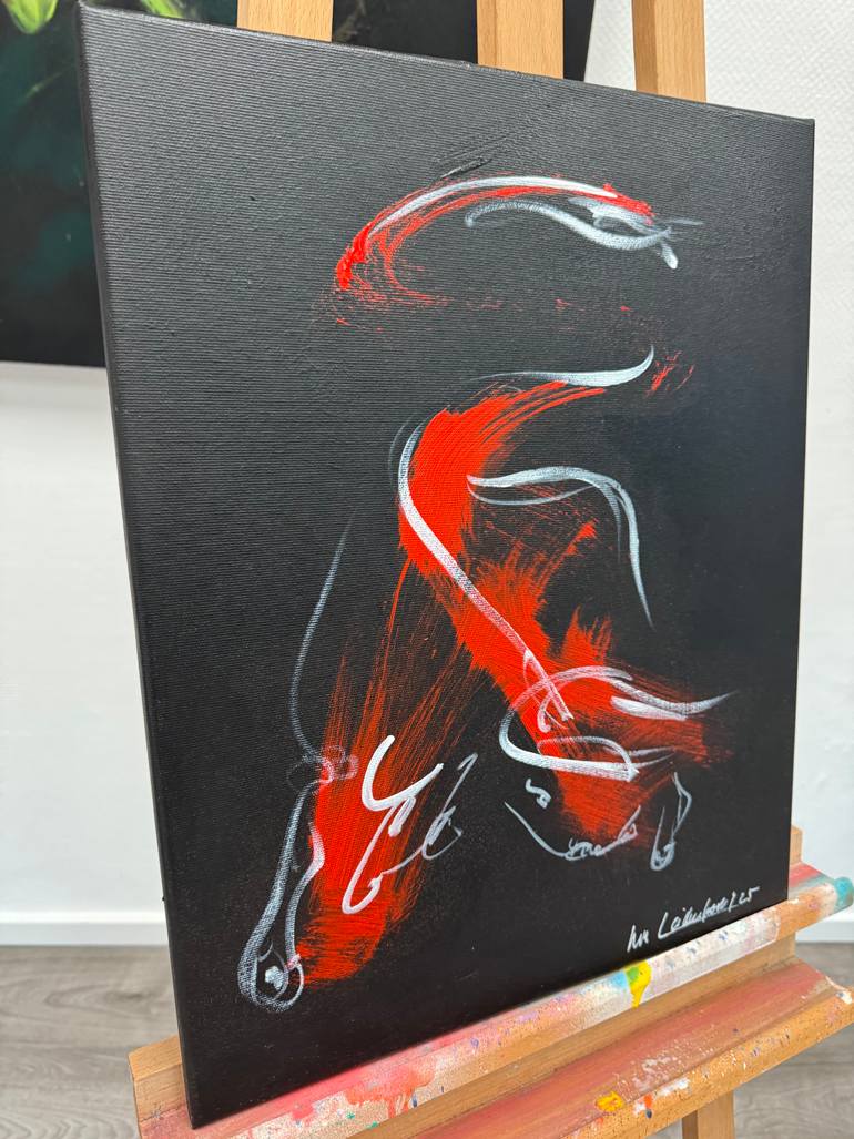 Original Abstract Expressionism Animal Painting by Nicole Leidenfrost