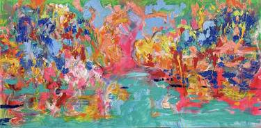 Original Abstract Expressionism Abstract Painting by Nicole Leidenfrost