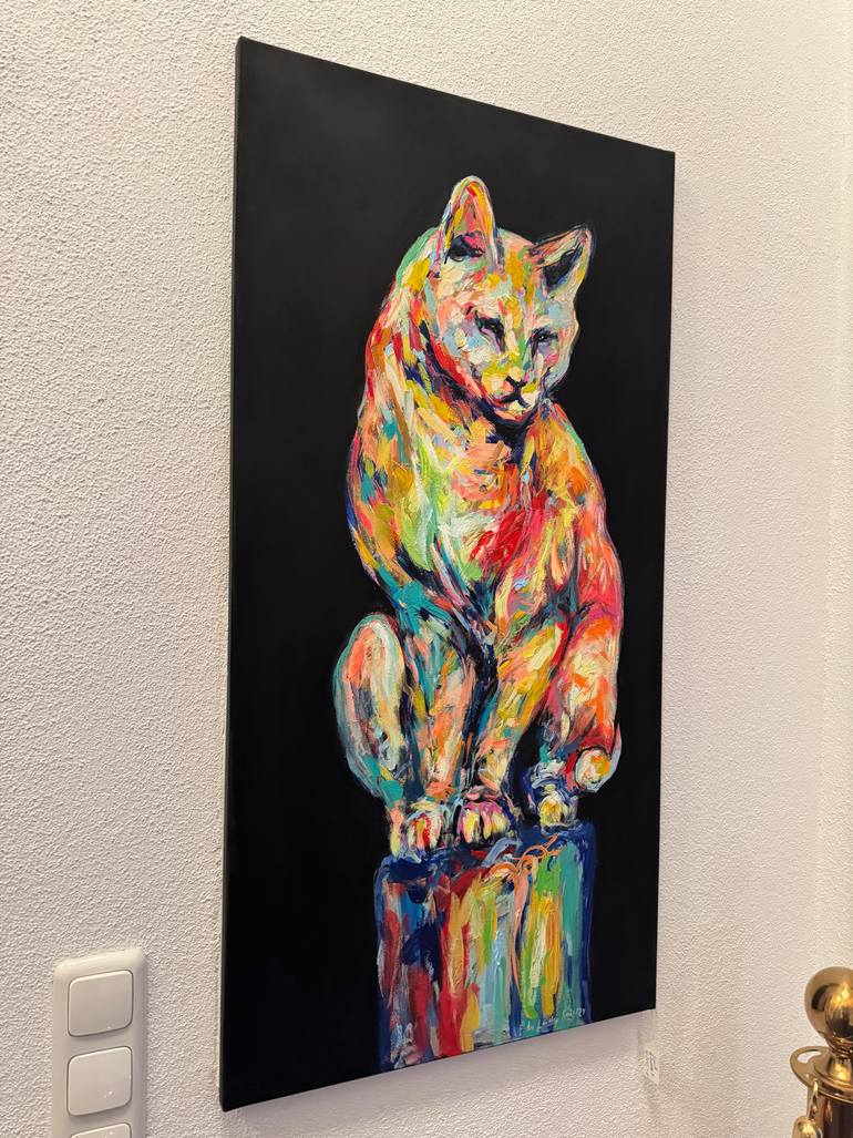 Original Pop Art Cats Painting by Nicole Leidenfrost