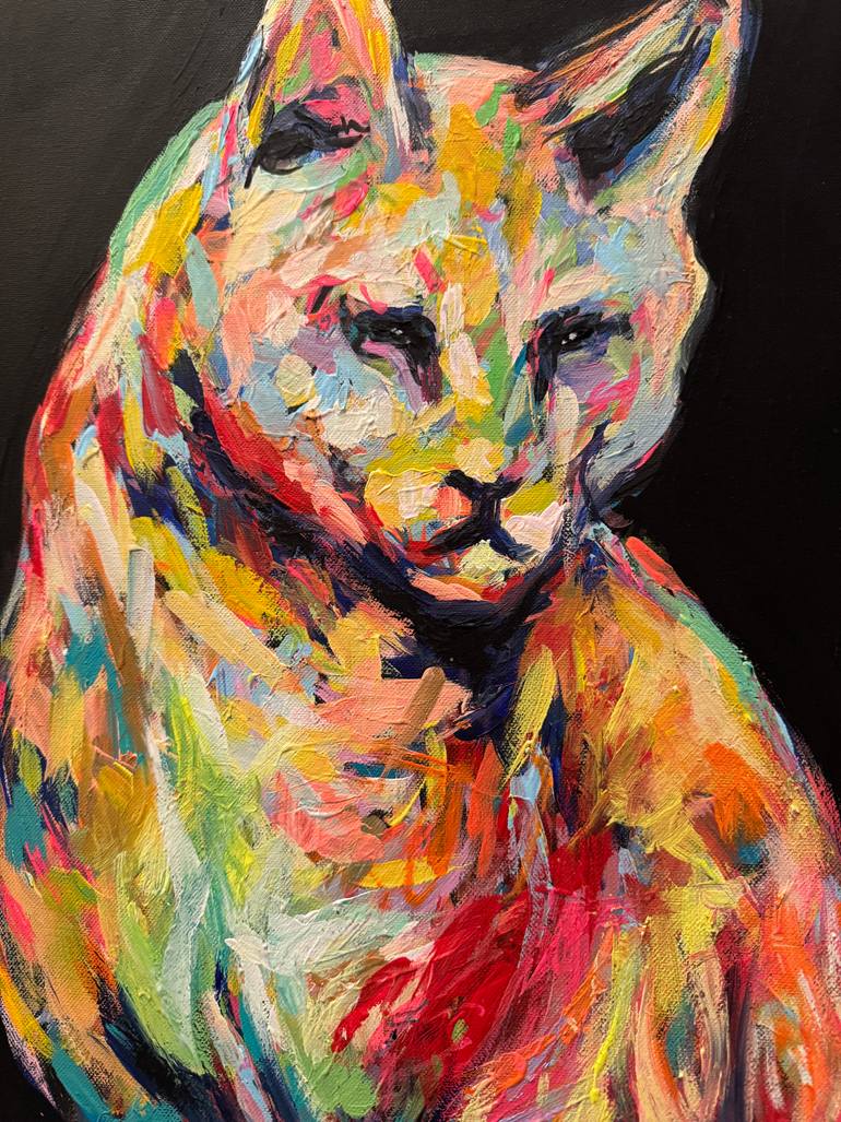 Original Pop Art Cats Painting by Nicole Leidenfrost