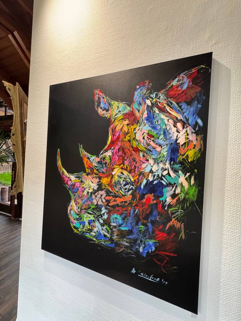 Original Pop Art Animal Painting by Nicole Leidenfrost