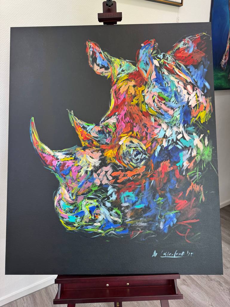 Original Pop Art Animal Painting by Nicole Leidenfrost