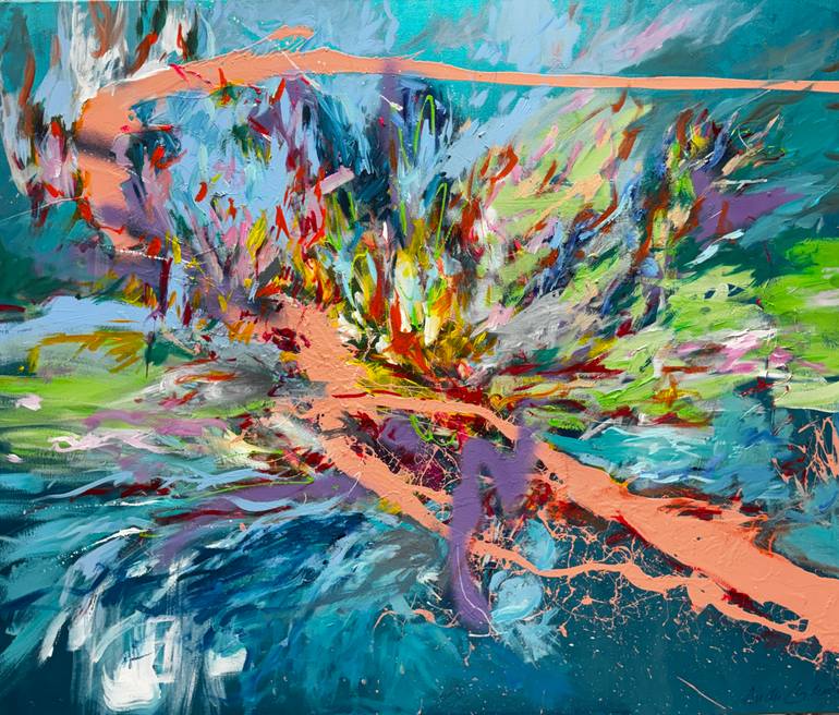 Original Abstract Painting by Nicole Leidenfrost | Abstract Expressionism Art on Canvas | I Know the Way