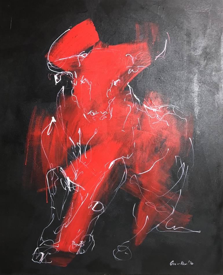 Original Expressionism Animal Painting by Nicole Leidenfrost