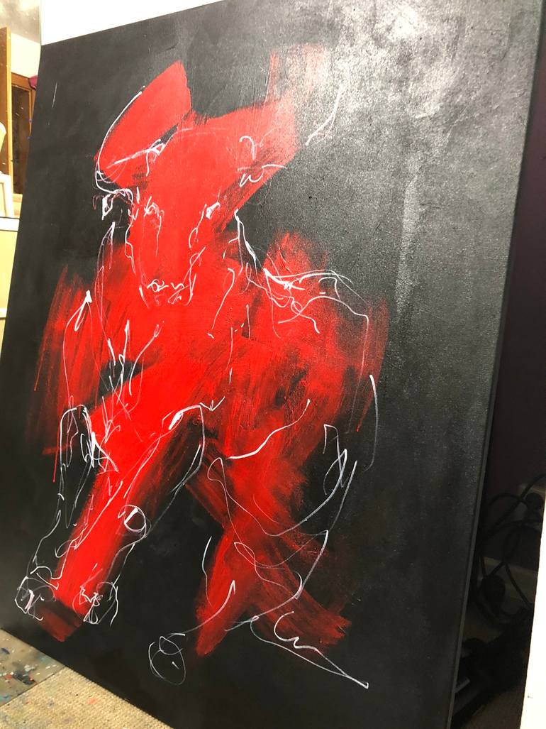 Original Expressionism Animal Painting by Nicole Leidenfrost