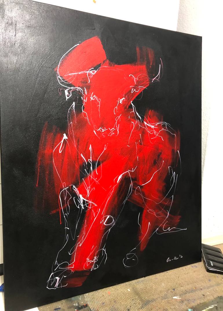 Original Expressionism Animal Painting by Nicole Leidenfrost