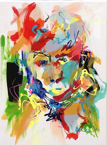 Print of Abstract Expressionism Portrait Paintings by Nicole Leidenfrost