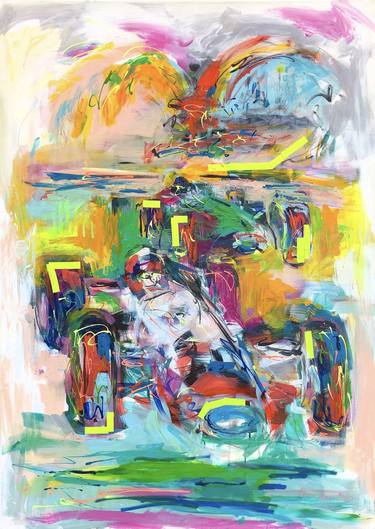 Print of Abstract Expressionism Car Paintings by Nicole Leidenfrost