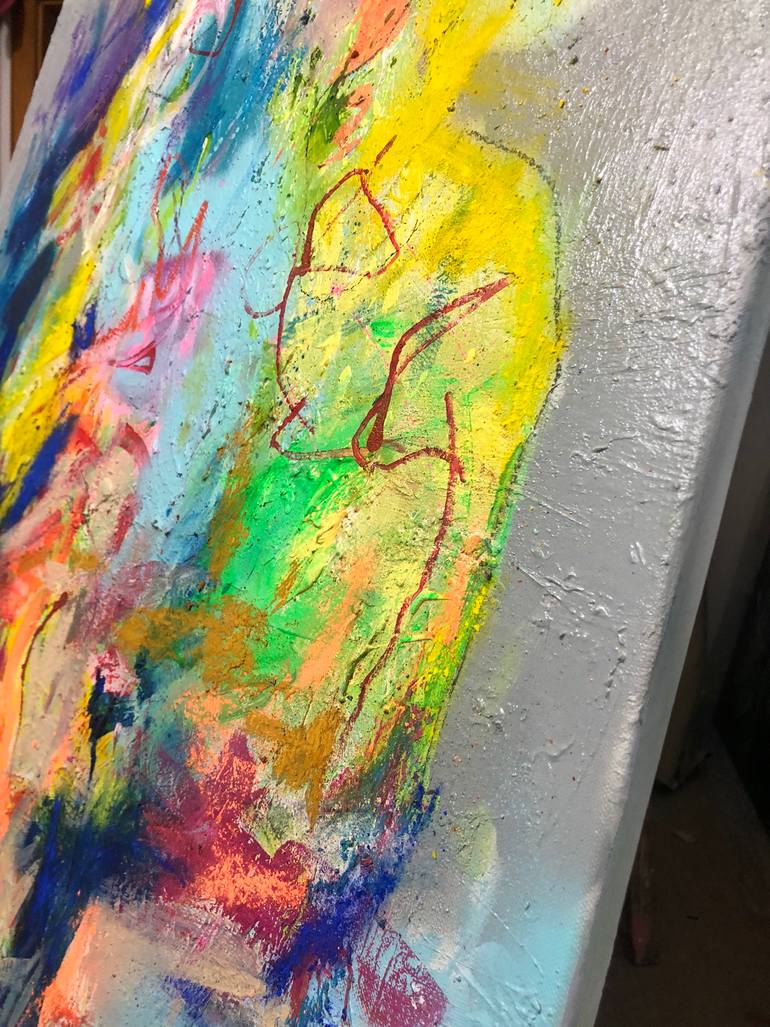 Original Abstract Expressionism Abstract Painting by Nicole Leidenfrost