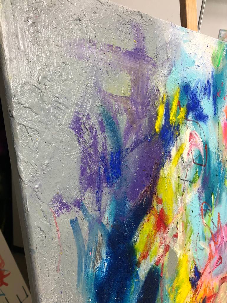 Original Abstract Expressionism Abstract Painting by Nicole Leidenfrost