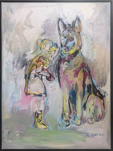 Print of Dogs Paintings by Nicole Leidenfrost