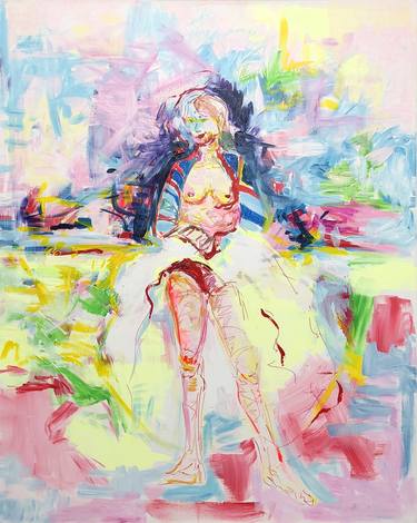 Print of Abstract Expressionism Erotic Paintings by Nicole Leidenfrost