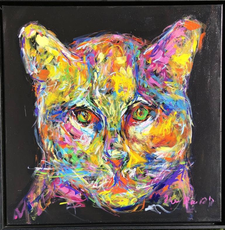 Original Abstract Expressionism Animal Painting by Nicole Leidenfrost