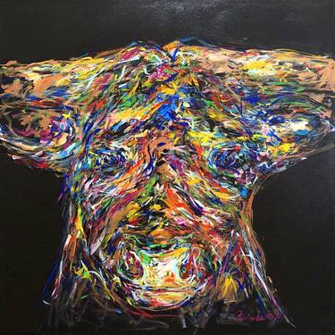 Print of Cows Paintings by Nicole Leidenfrost