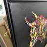 Dear Sir or Madam,

I very much like to paint bulls, in a wide variety of ways. The work of art is fixed.

The work of art was shown at the art fair "NeueArt" Dresden, 2020. The frame is included in the price.

As an artist, I work commercially and personally sell the work of art to you. You will receive a certificate of authenticity and an invoice. Please also see my homepage. There you can find many press articles about me. My homepage is stored here in the shop.
