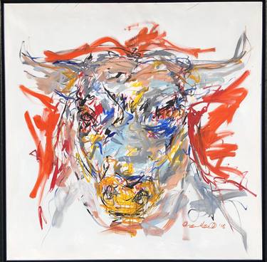 Print of Cows Paintings by Nicole Leidenfrost