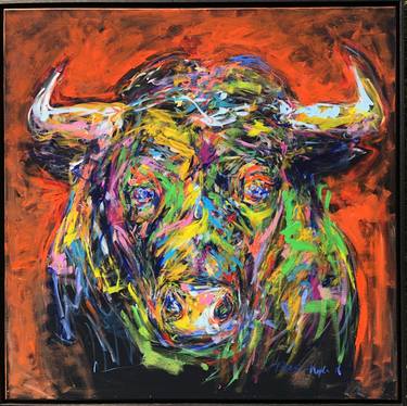Print of Expressionism Cows Paintings by Nicole Leidenfrost