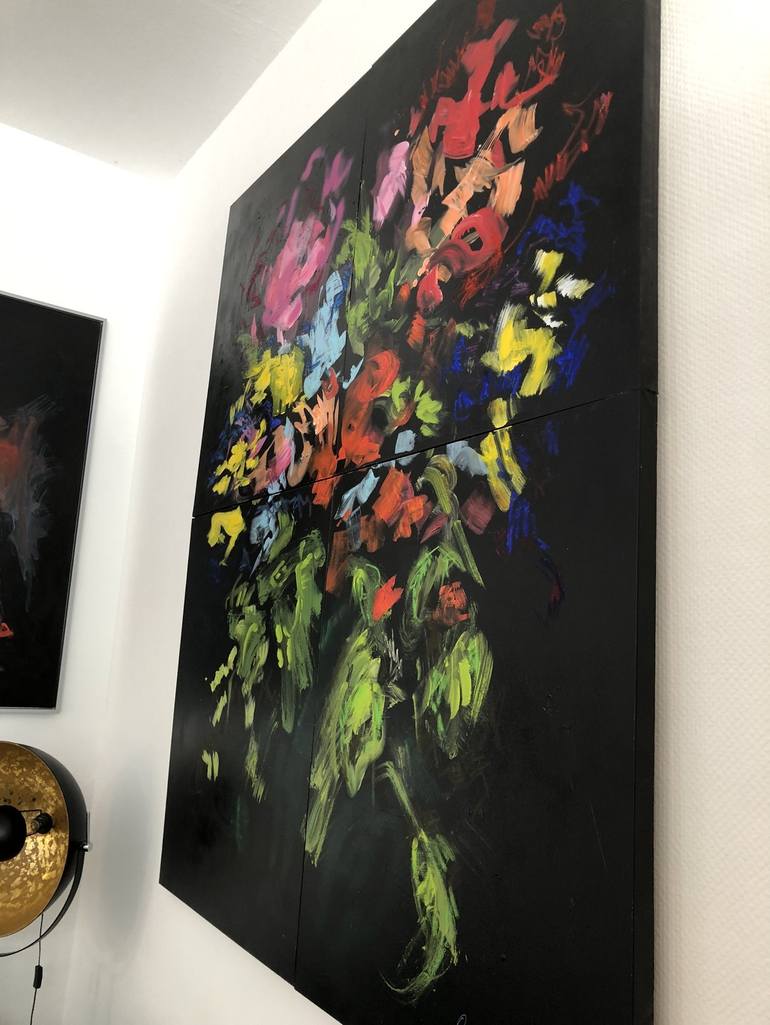 Original Floral Painting by Nicole Leidenfrost