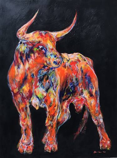 Print of Figurative Cows Paintings by Nicole Leidenfrost