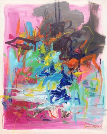 Original Abstract Expressionism Abstract Paintings by Nicole Leidenfrost