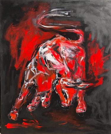 Print of Abstract Expressionism Cows Paintings by Nicole Leidenfrost