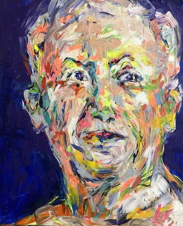 Original Abstract Expressionism Portrait Paintings by Nicole Leidenfrost