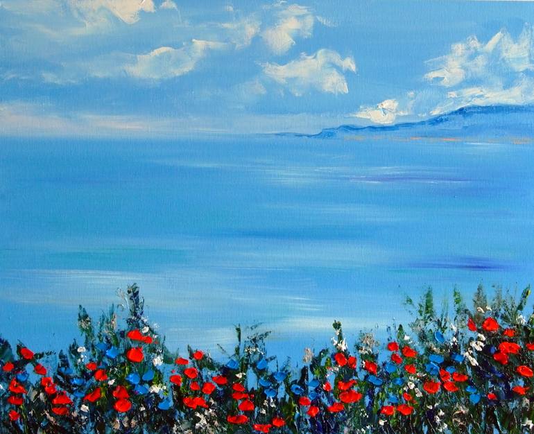 Original Impressionism Landscape Painting by Mary Kirova