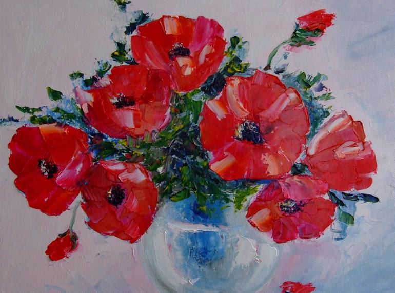 Original Impressionism Still Life Painting by Mary Kirova