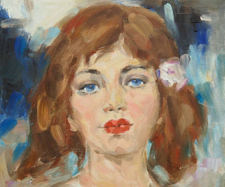 Original Impressionism Women Painting by Mary Kirova