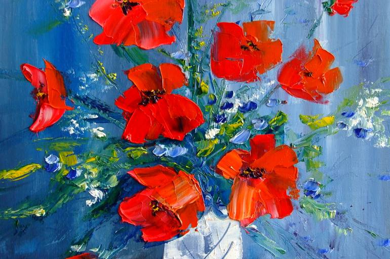 Original Impressionism Still Life Painting by Mary Kirova