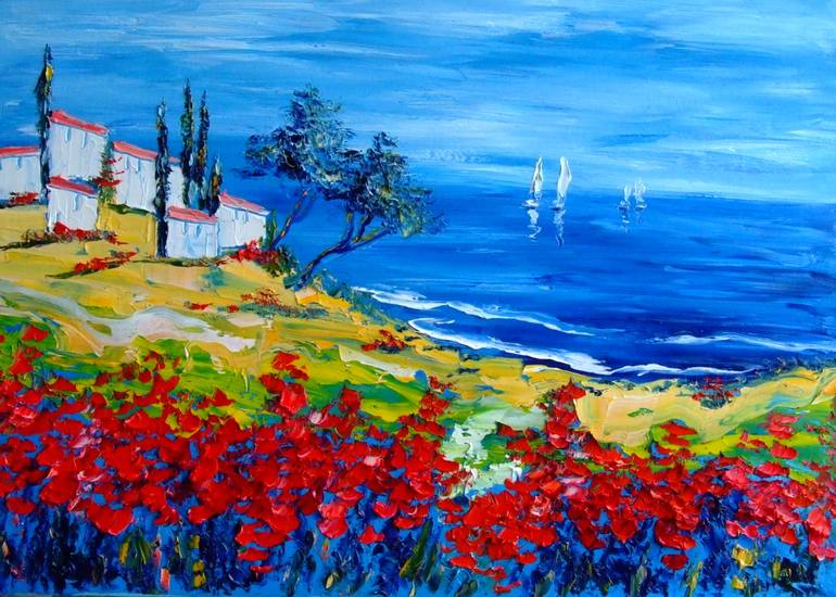 Original Landscape Painting by Mary Kirova