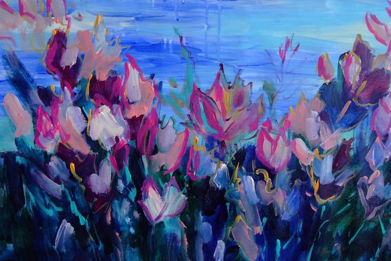 Original Floral Painting by Mary Kirova