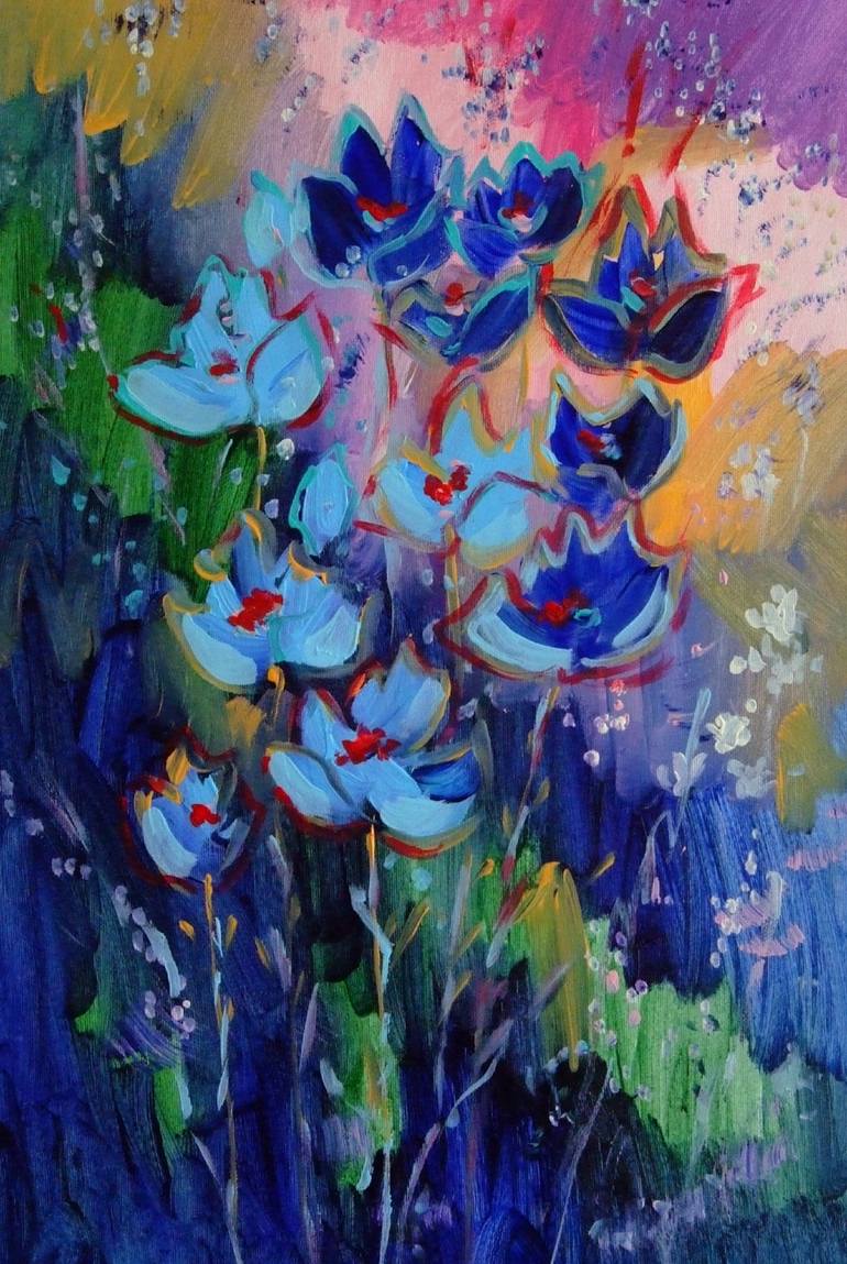 Original Floral Painting by Mary Kirova