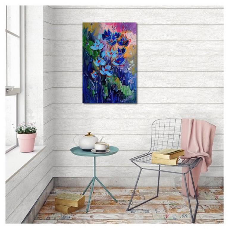 Original Floral Painting by Mary Kirova