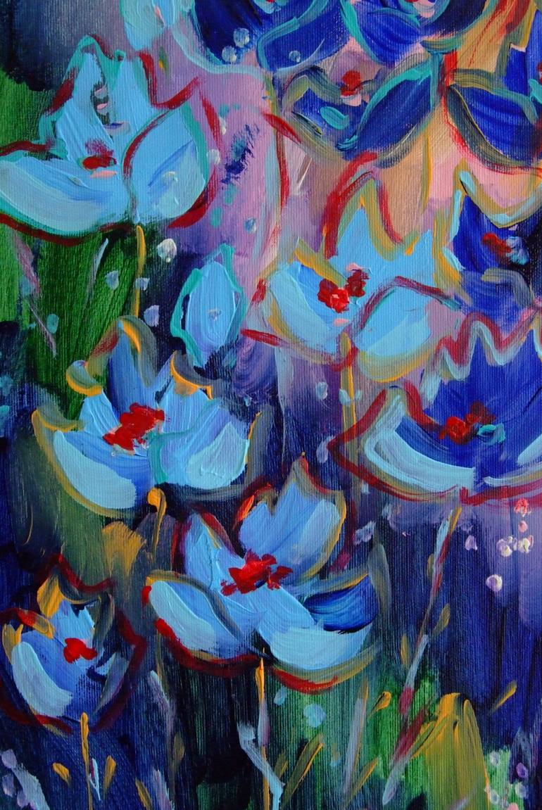 Original Floral Painting by Mary Kirova